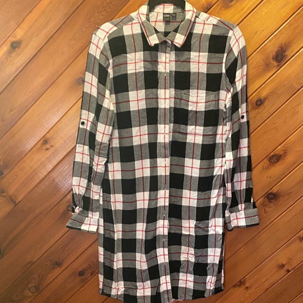 ICONE Black and White Checkered Dress/Tunic
